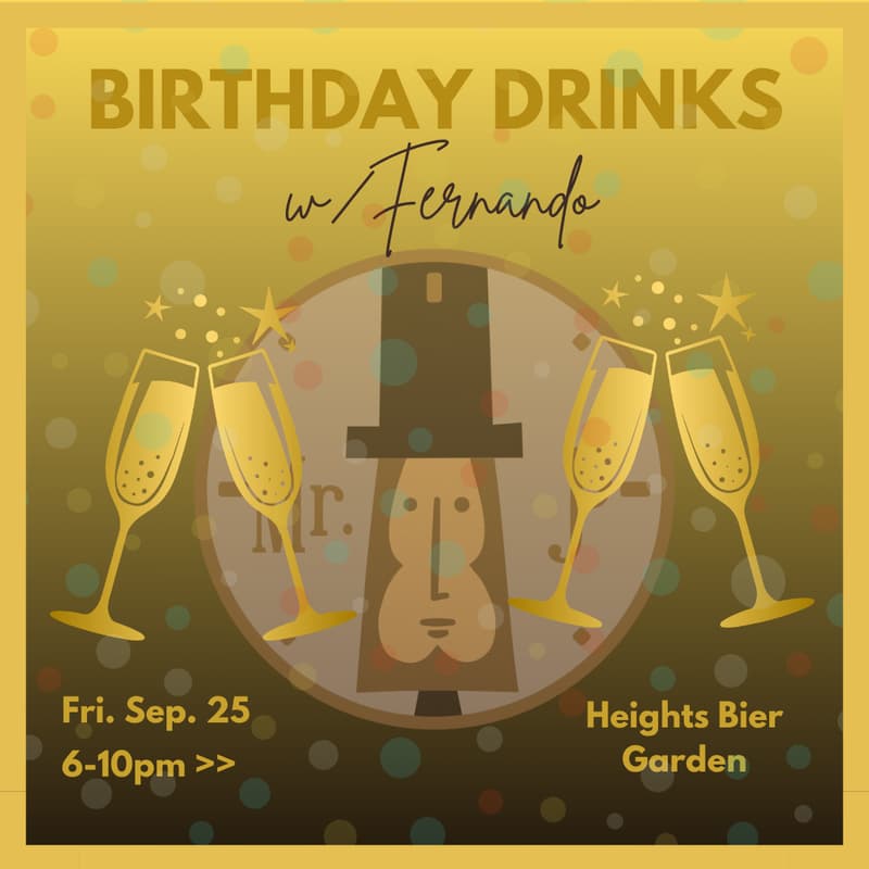 Cover Image for Birthday drinks with Fernando 2026
