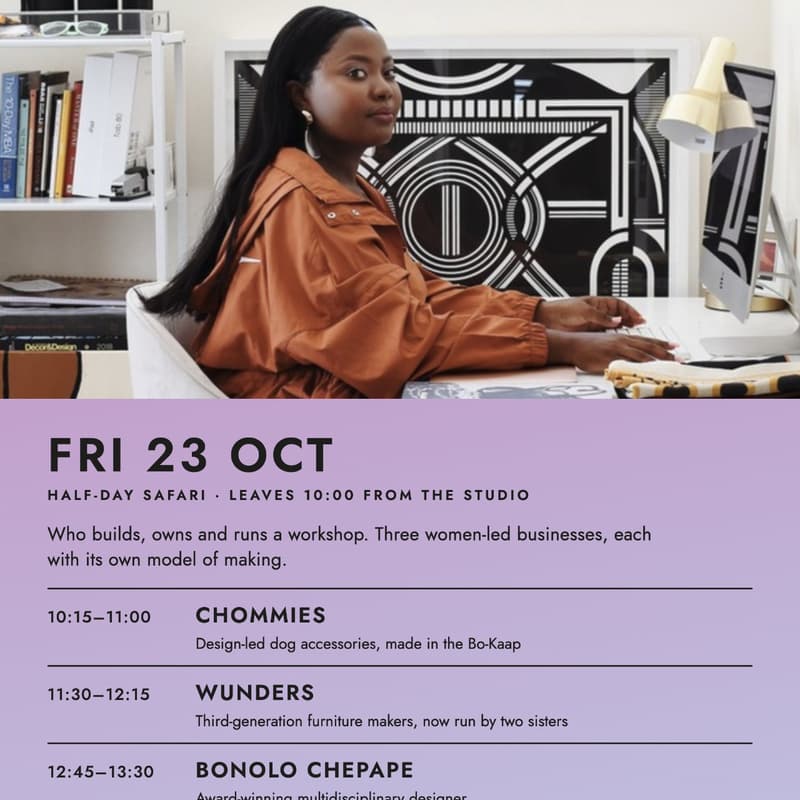 Cover Image for Women in Industry: Design Safaris X Design Week Cape Town