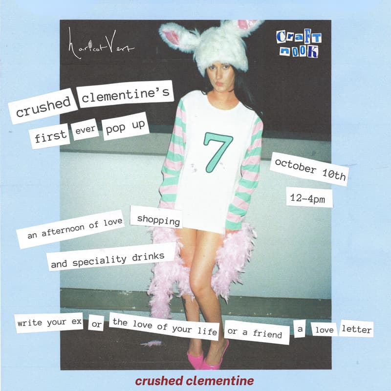 Cover Image for crushed clementine pop-up & workshop