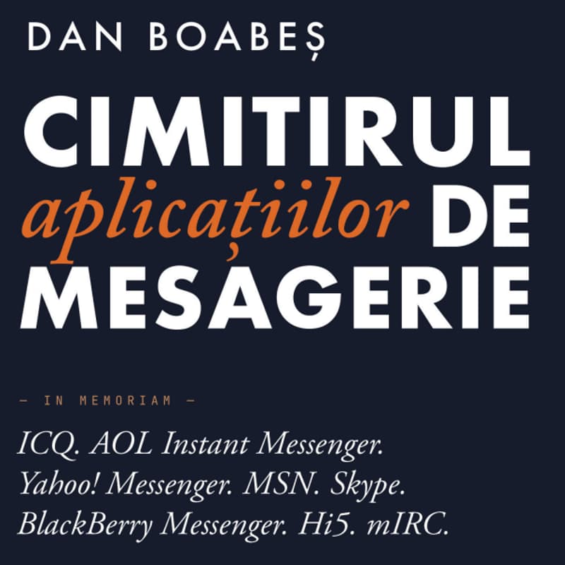 Cover Image for Lansare Carte "Cimitirul Aplicațiilor de Mesagerie"