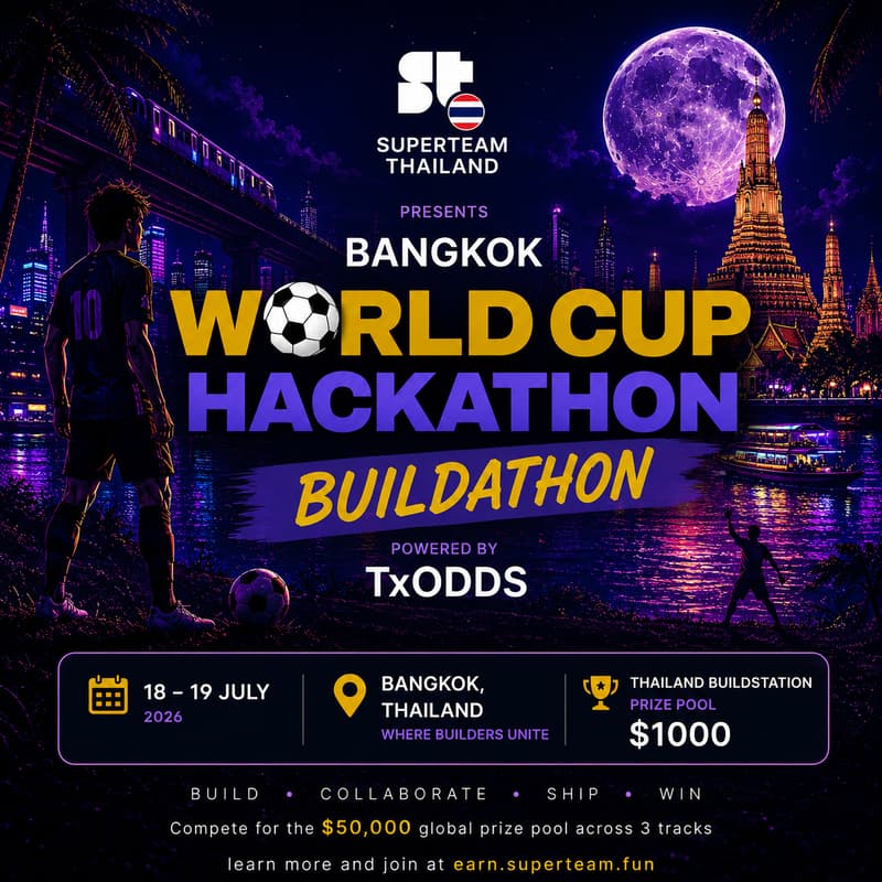 Cover Image for TxOdds X Solana - World Cup Hackathon: SuperteamThailand Buildstation