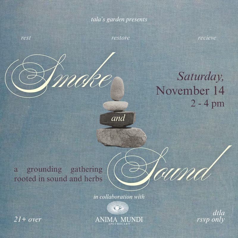 Cover Image for Herbal Smoke and Sound Bath