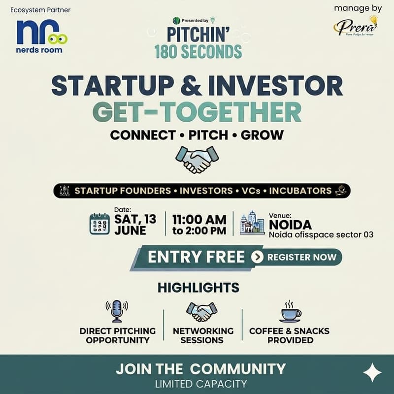 Cover Image for Startup & Investor Get-Together: Delhi