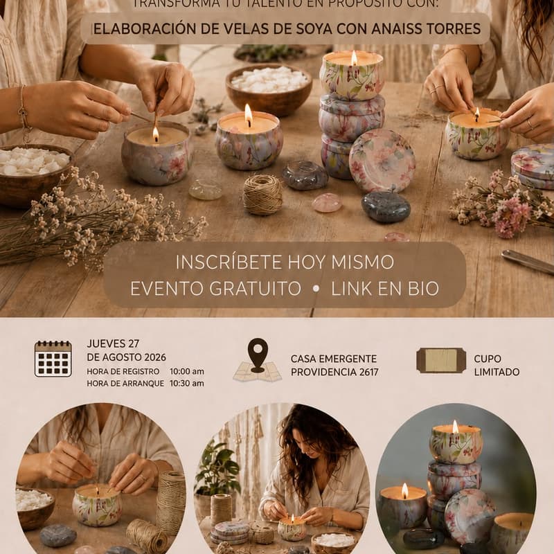 Cover Image for MANOS A LA OBRA EMPRENDE: ELABORACIÓN DE VELAS DE SOYA
