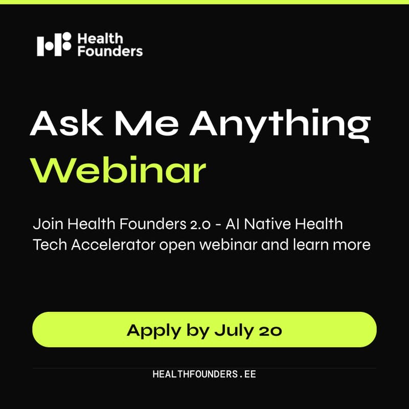 Cover Image for Health Founders 2.0 Accelerator | Ask Me Anything Webinar