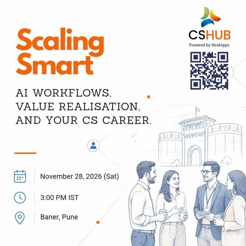 Cover Image for Customer Success Meetup (Pune): StratApps CS Hub