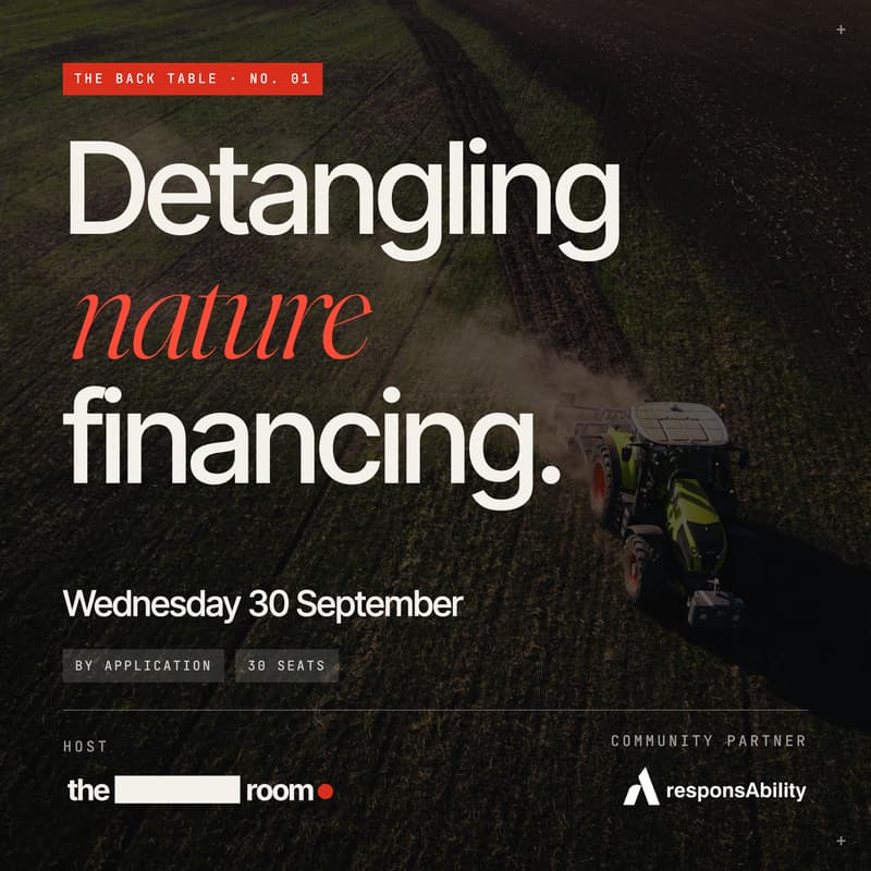 Cover Image for The Back Table No.1 | Detangling Nature Financing