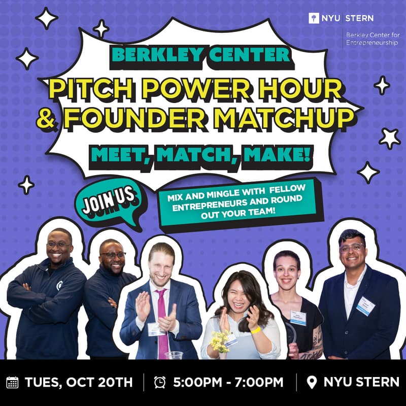 Cover Image for Pitch Power Hour and Founder Matchup