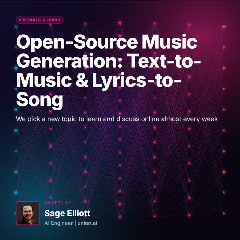 Cover Image for Open-Source Music Generation: Text-to-Music & Lyrics-to-Song - AI Build & Learn
