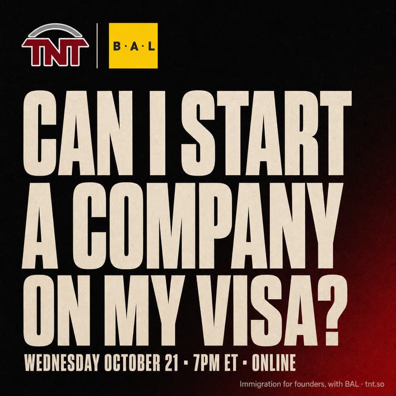 Cover Image for TNT x BAL: Can I Start a Company on My Visa?