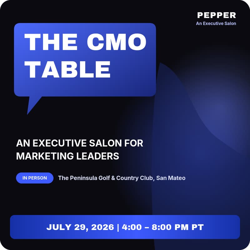 Cover Image for The CMO Table: An Executive Salon for Marketing Leaders