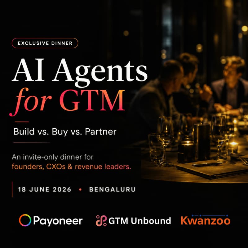 Cover Image for AI Agents for GTM: By invite only-Dinner event for Founders and CXO's