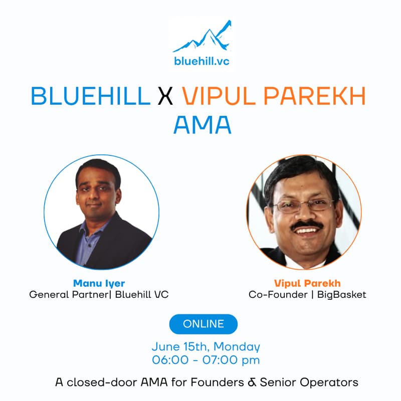 Cover Image for BLUEHILL X VIPUL PAREKH AMA