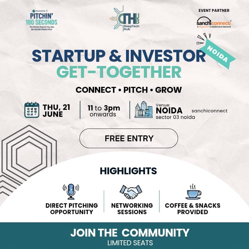 Cover Image for Startup & Funded Startup Meetup {Noida}