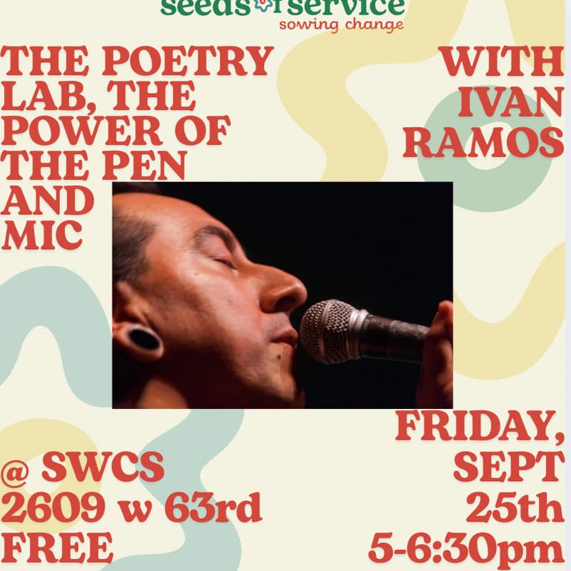 Cover Image for WORKSHOP: Ivan Ramos - THE POETRY LAB, THE POWER OF THE PEN AND MIC