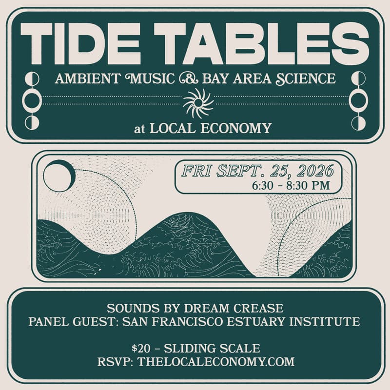 Cover Image for Lo-Fi Oyster Co. and Local Economy Present Tide Tables, Ambient Jazz and Bay Science
