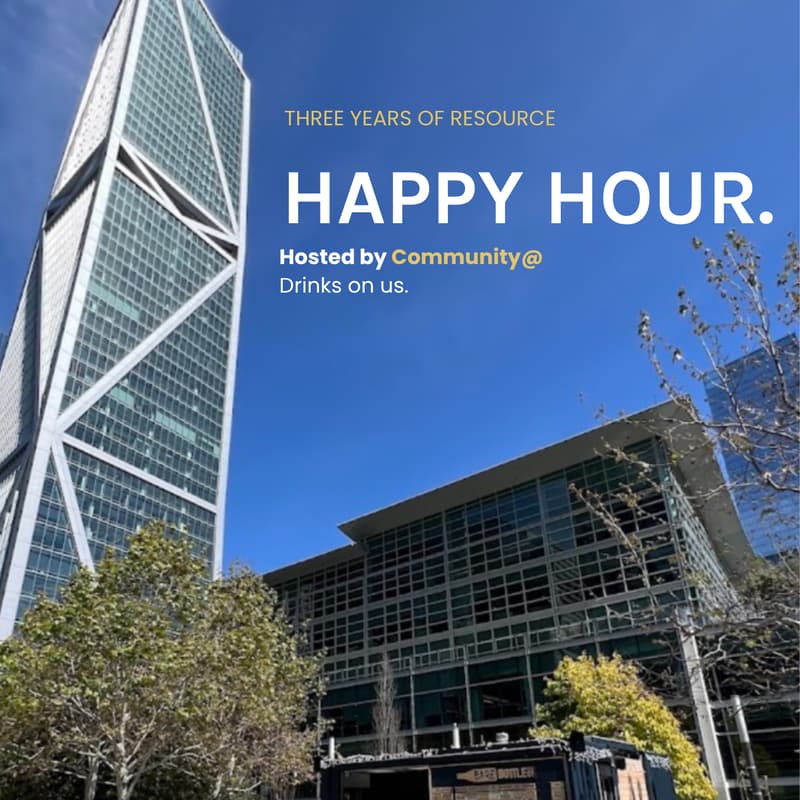 Cover Image for Resource Community@ Happy Hour!