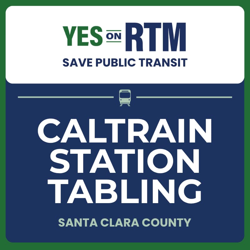 Cover Image for Tabling at Caltrain Stations in Santa Clara County