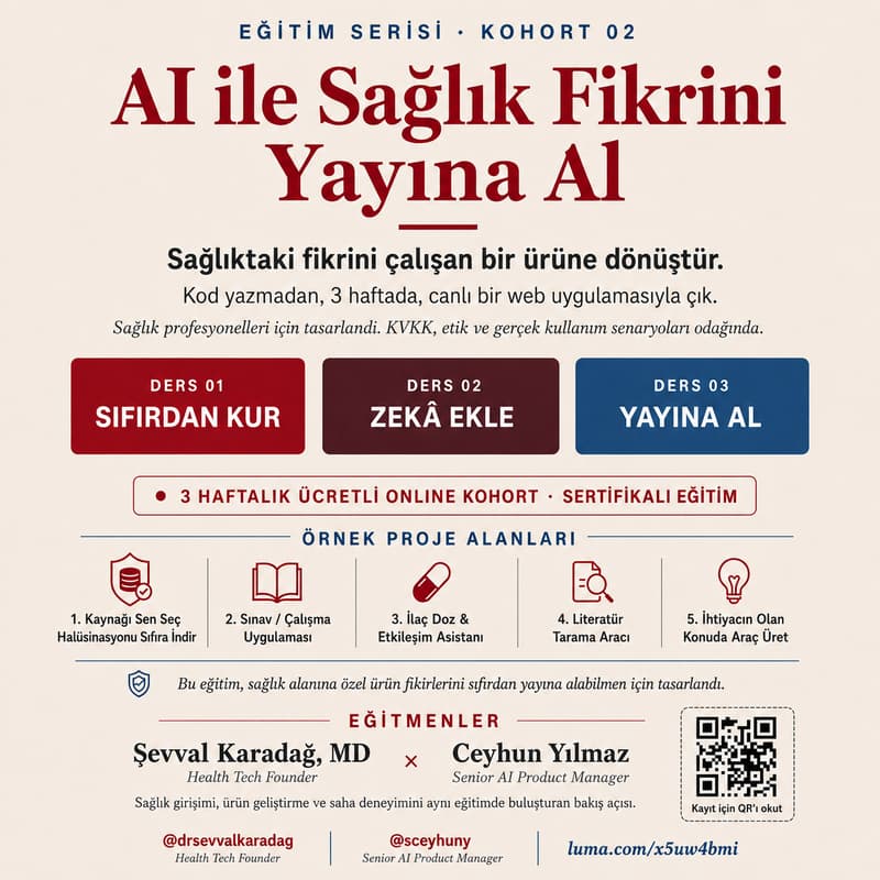 Cover Image for AI ile Sağlık Fikrini Yayına Al