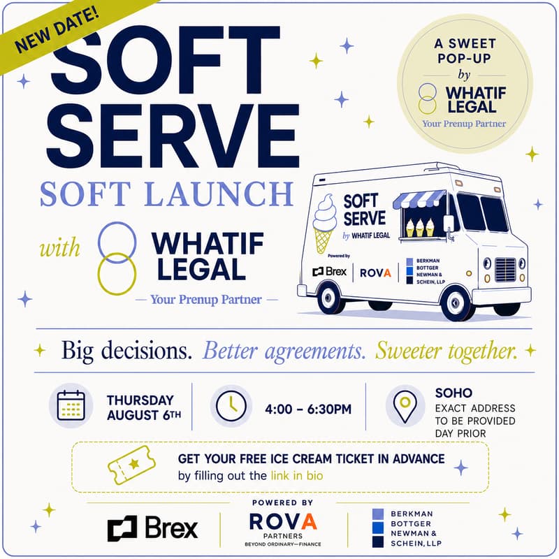 Cover Image for WhatIf Legal Soft Serve Soft Launch (Now August 6th because of rain!)