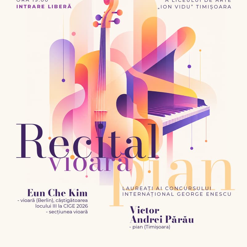Cover Image for Recital vioară & pian | Laureați ai Concursului Internațional George Enescu