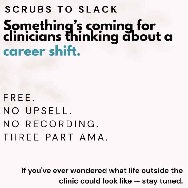 Cover Image for Scrubs To Slack: AMA