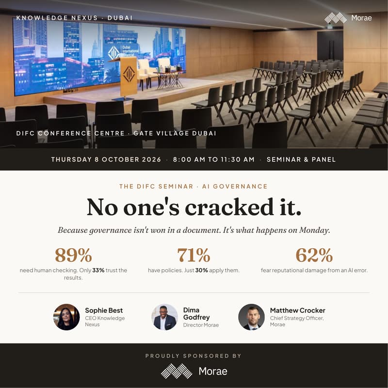 Cover Image for The DIFC Seminar - AI Governance: No one's cracked it.