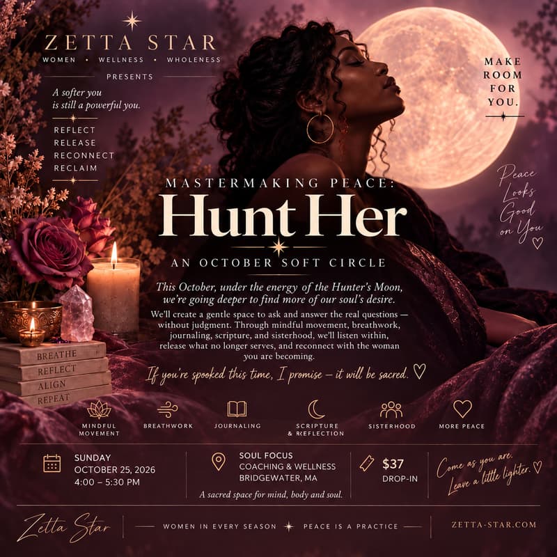 Cover Image for Mastermaking Peace: Hunt Her — An October Soft Circle