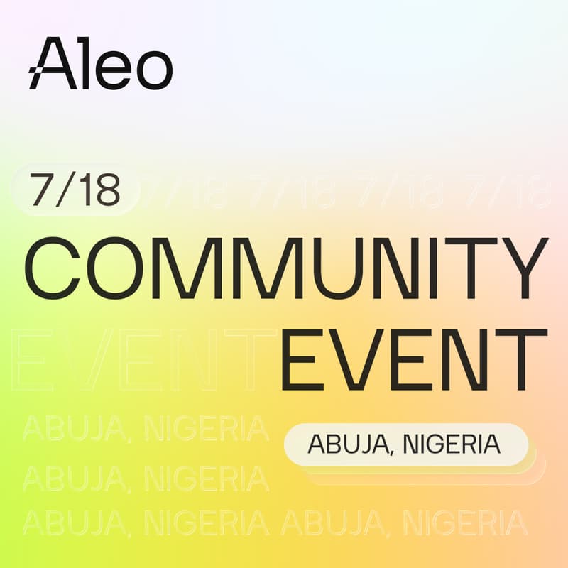 Cover Image for Aleo: Abuja Community Event