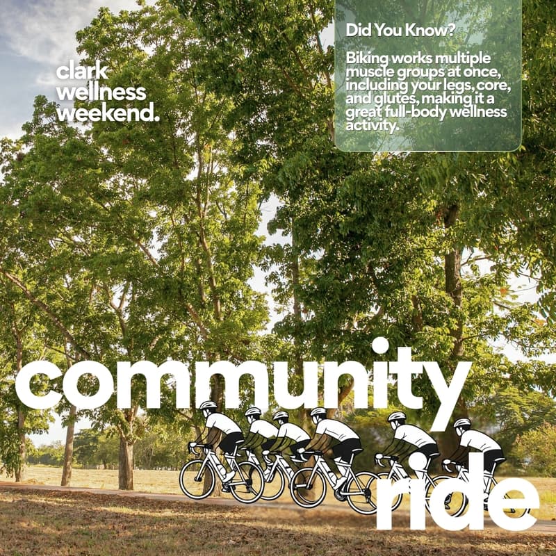 Cover Image for Community Ride (June 20, 2026) - Clark Wellness Weekend