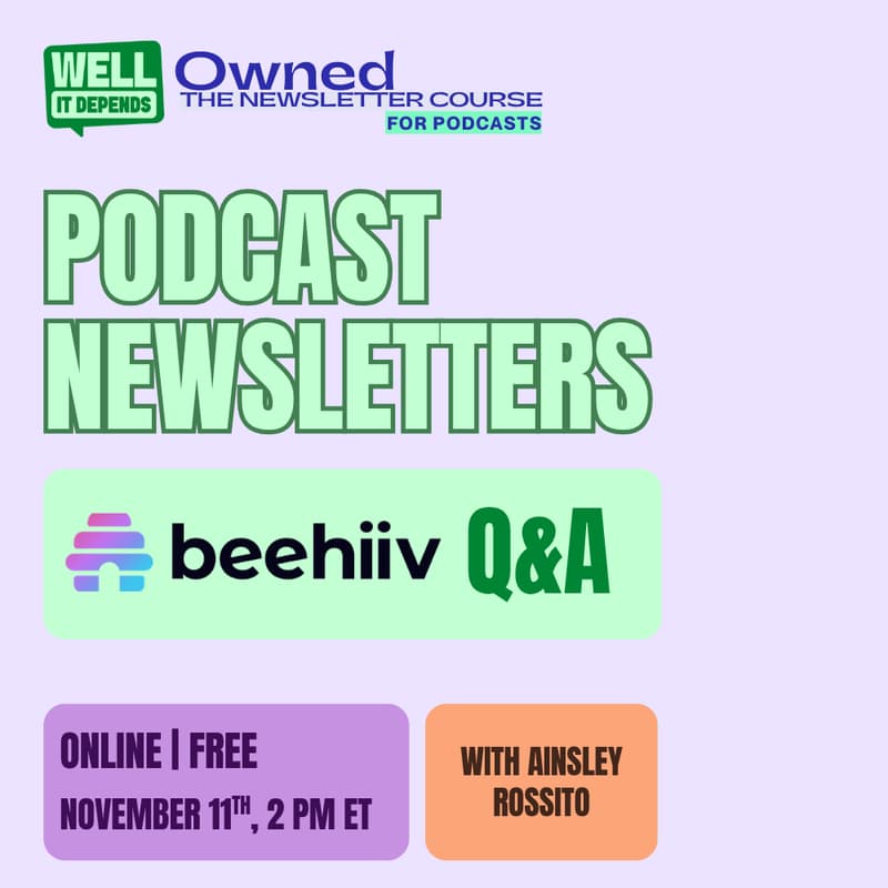 Cover Image for Podcast Newsletters: Q&A with beehiiv's Ainsley Rossitto