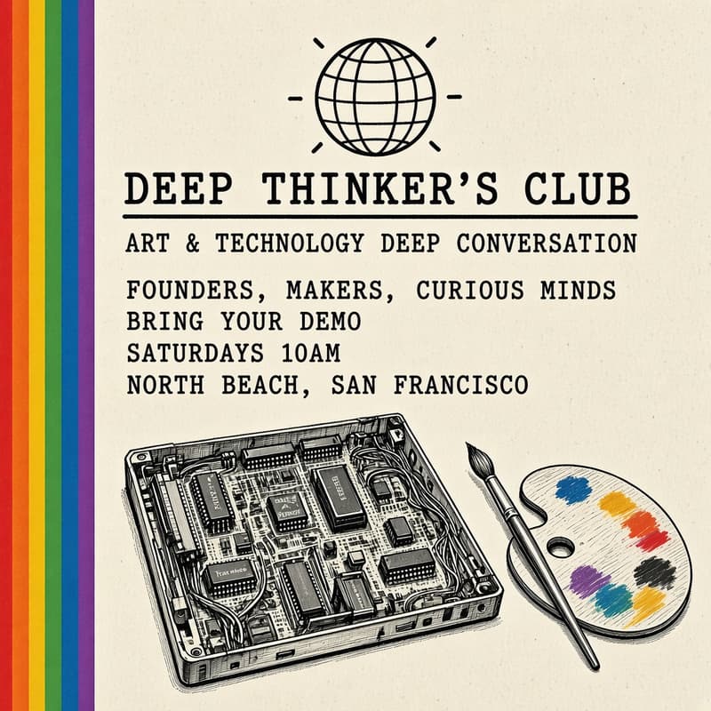 Cover Image for Deep Thinker's Club: Art & Technology Deep Conversation