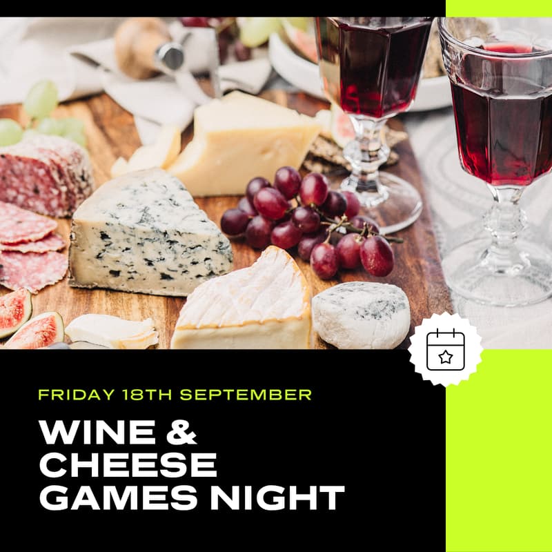Cover Image for Wine & Cheese Games Night