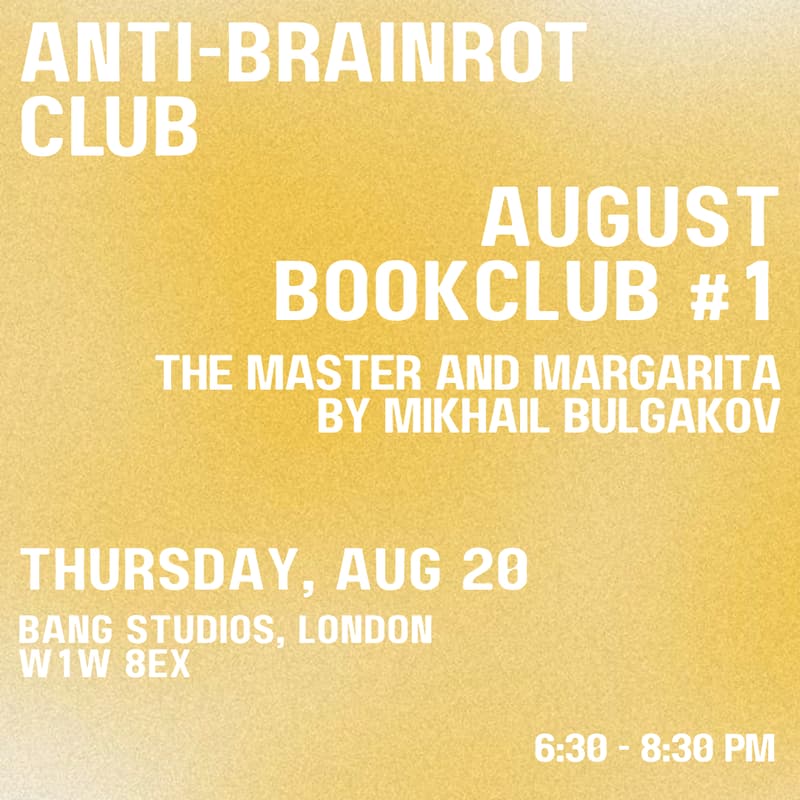 Cover Image for ABRC BOOKCLUB: THE MASTER AND MARGARITA