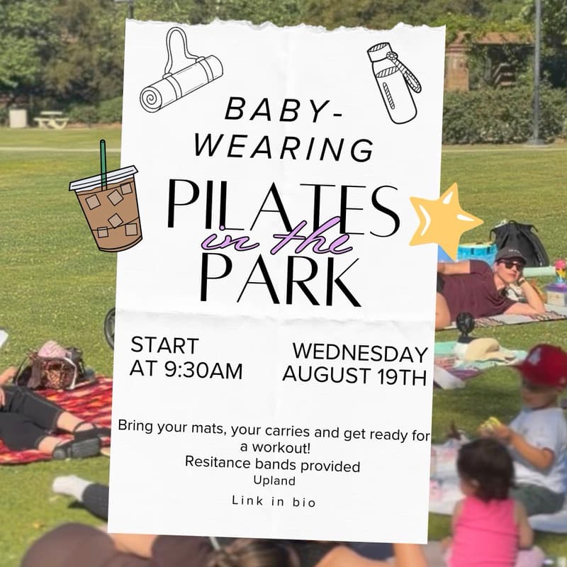 Cover Image for Baby-wearing Pilates In The Park- Pilates N’ Play dates