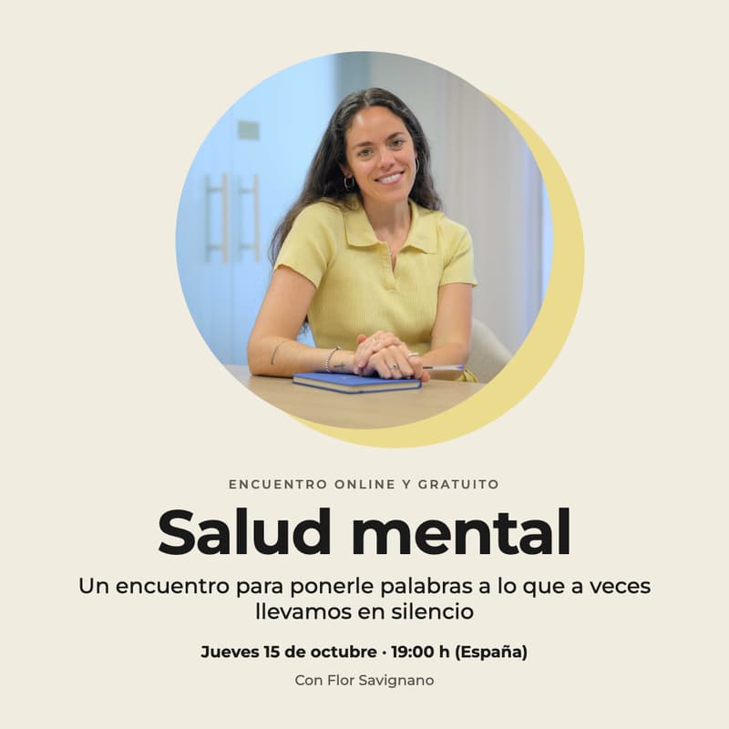 Cover Image for Salud mental: un encuentro para ponerle palabras a lo que a veces llevamos en silencio.