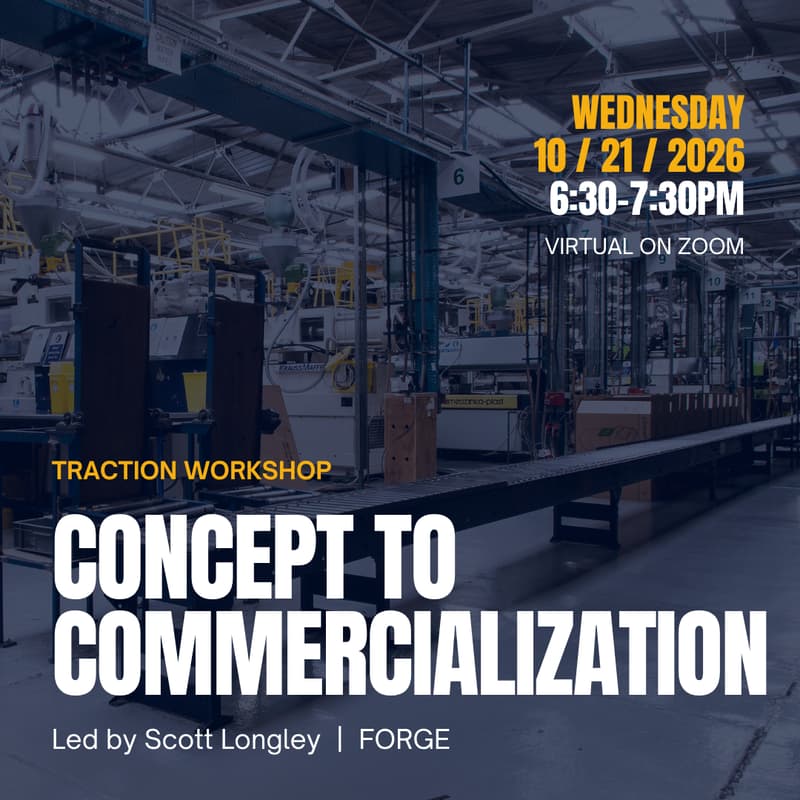 Cover Image for CCEI Traction Workshop: Concept to Commercialization