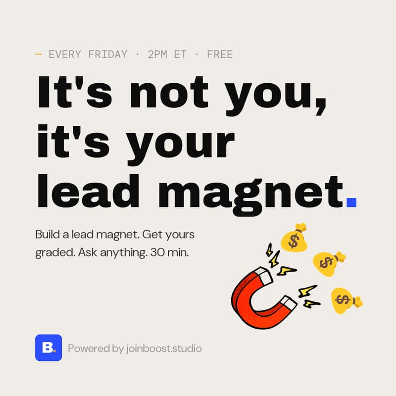 Cover Image for It's not you. It's your lead magnet.