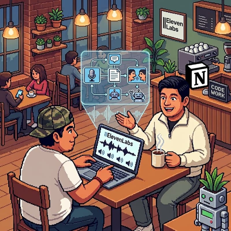 Cover Image for Flows en ElevenLabs: orquesta voz, contenido y conversaciones con Notion