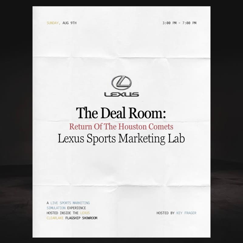 Cover Image for The Deal Room: Return Of The Houston Comets Lexus Sports Marketing Lab