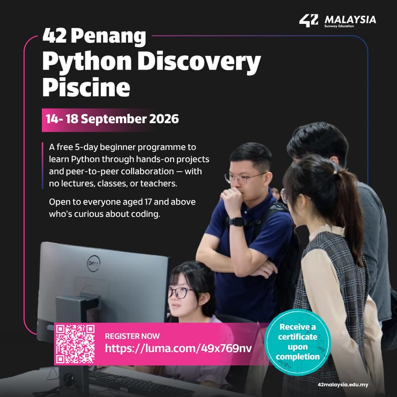 Cover Image for Python Discovery Piscine (42 Penang)