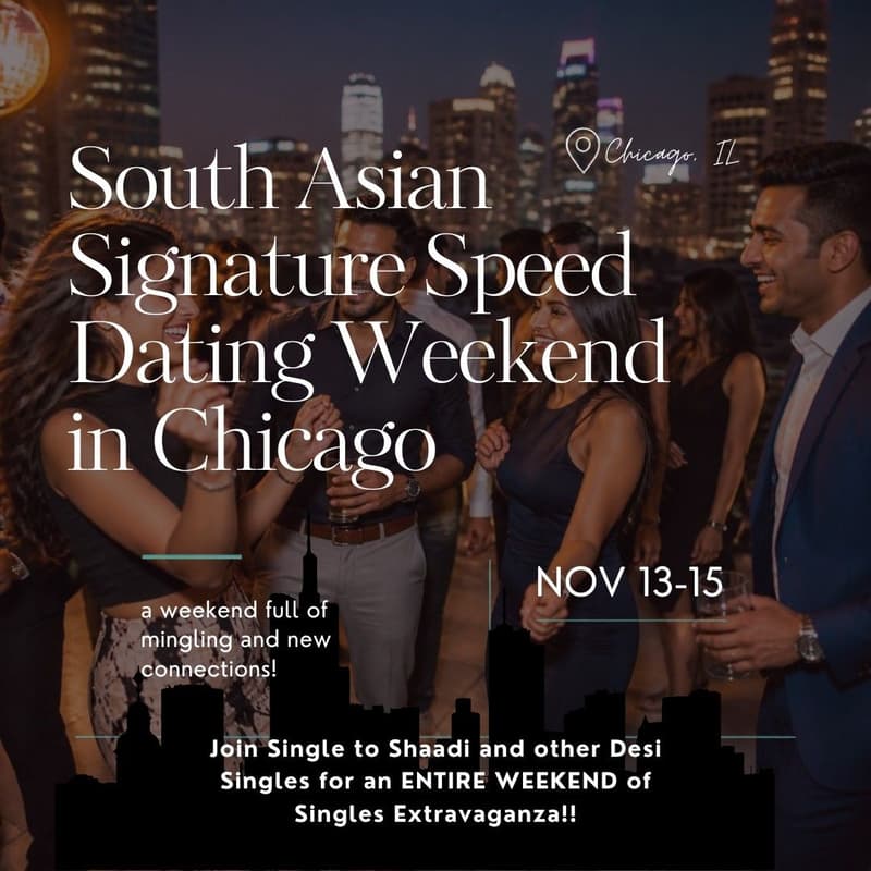 Cover Image for South Asian Signature Speed Dating Weekend in Chicago