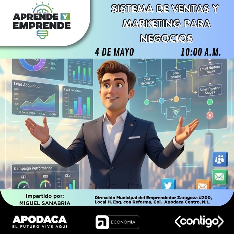 Cover Image for SISTEMAS DE VENTAS Y MARKETING PARA NEGOCIOS (PARTE 2) (PRESENCIAL)