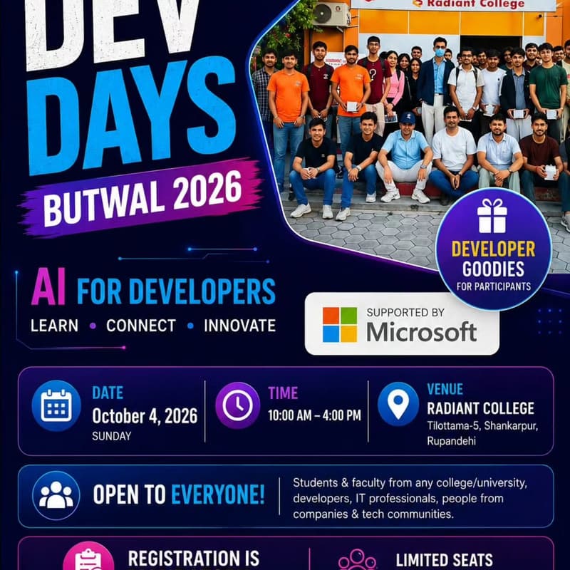 Cover Image for Dev Days | Butwal, Nepal