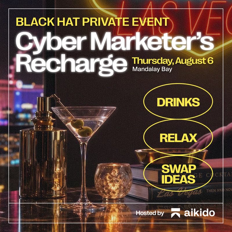 Cover Image for Cyber Marketer's Recharge @ Black Hat 2026