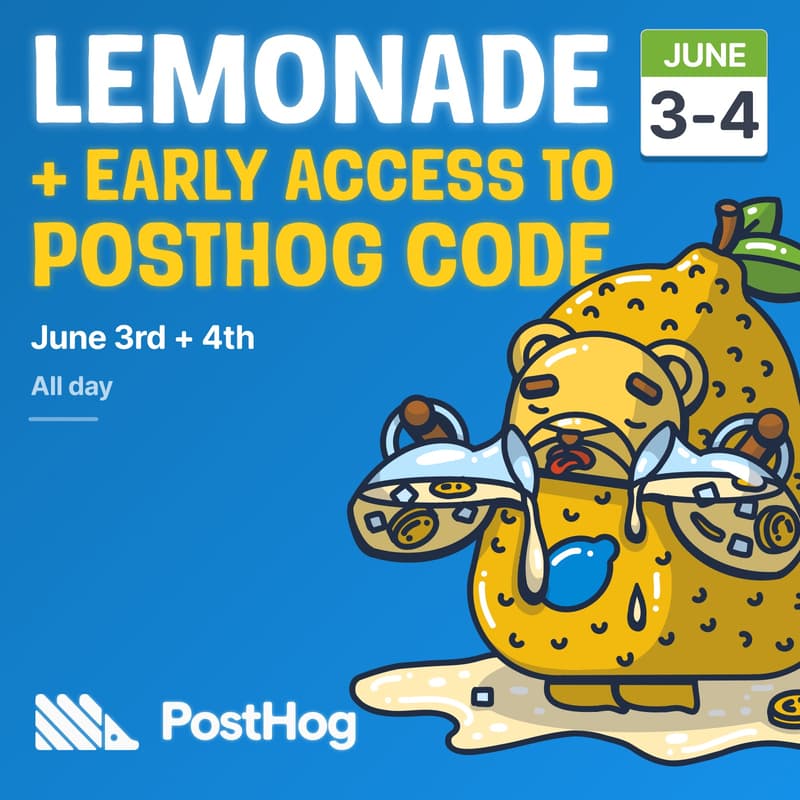 Cover Image for PostHog Code Presents: The Lemonade Stand