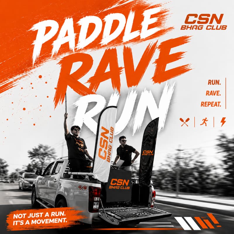 Cover Image for CSN BHAG CLUB - Paddle Rave Run