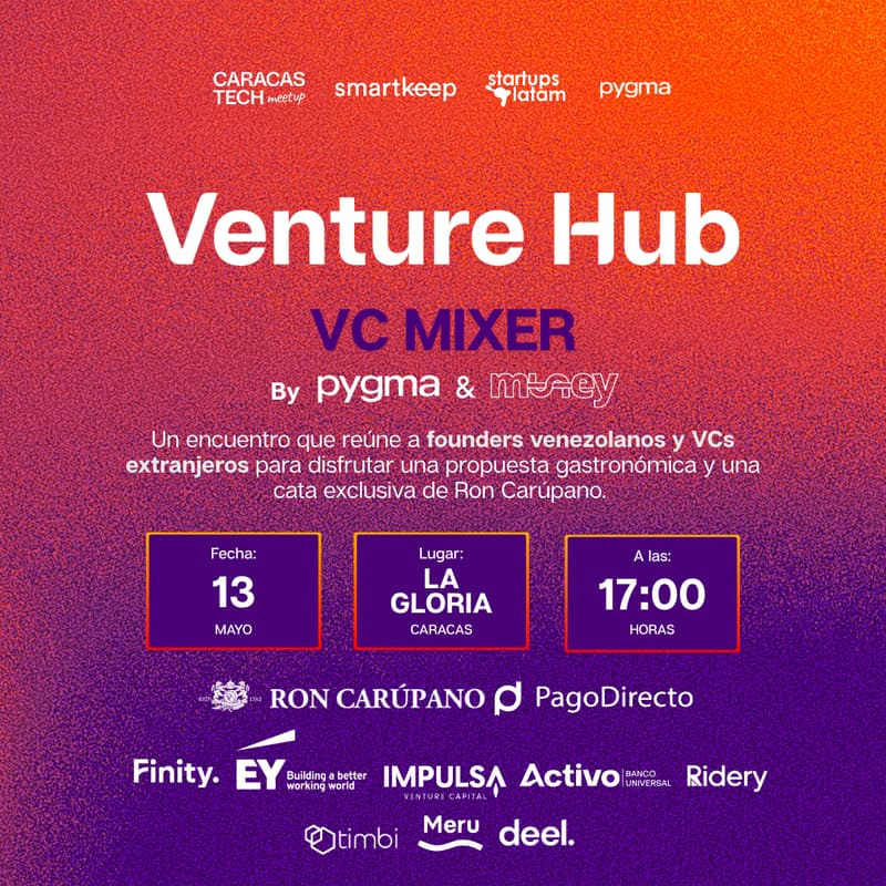 Cover Image for Venture Hub: VC Mixer, by Pygma & Muney, en colaboración con Ron Carúpano 🥂
