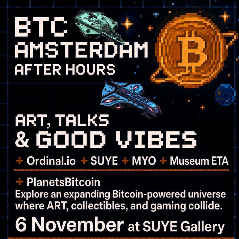Cover Image for SUYE - ART Ordinals BTC Meetup - Ordinal.io - Museum ETA