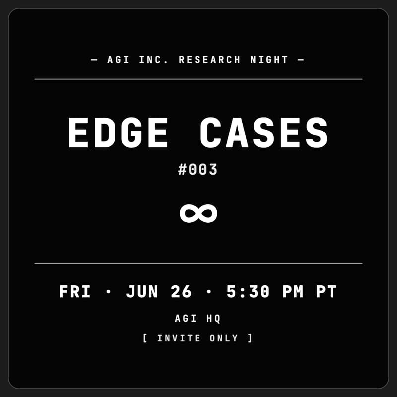 Cover Image for Edge Cases by AGI, Inc. #003 with Tom Bishop @ GLASS AI